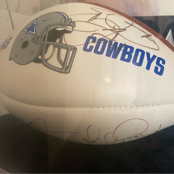 Vintage 90s Authentic Autographed Dallas Cowboys Super Bowl Champs Football - Picture 5 of 10